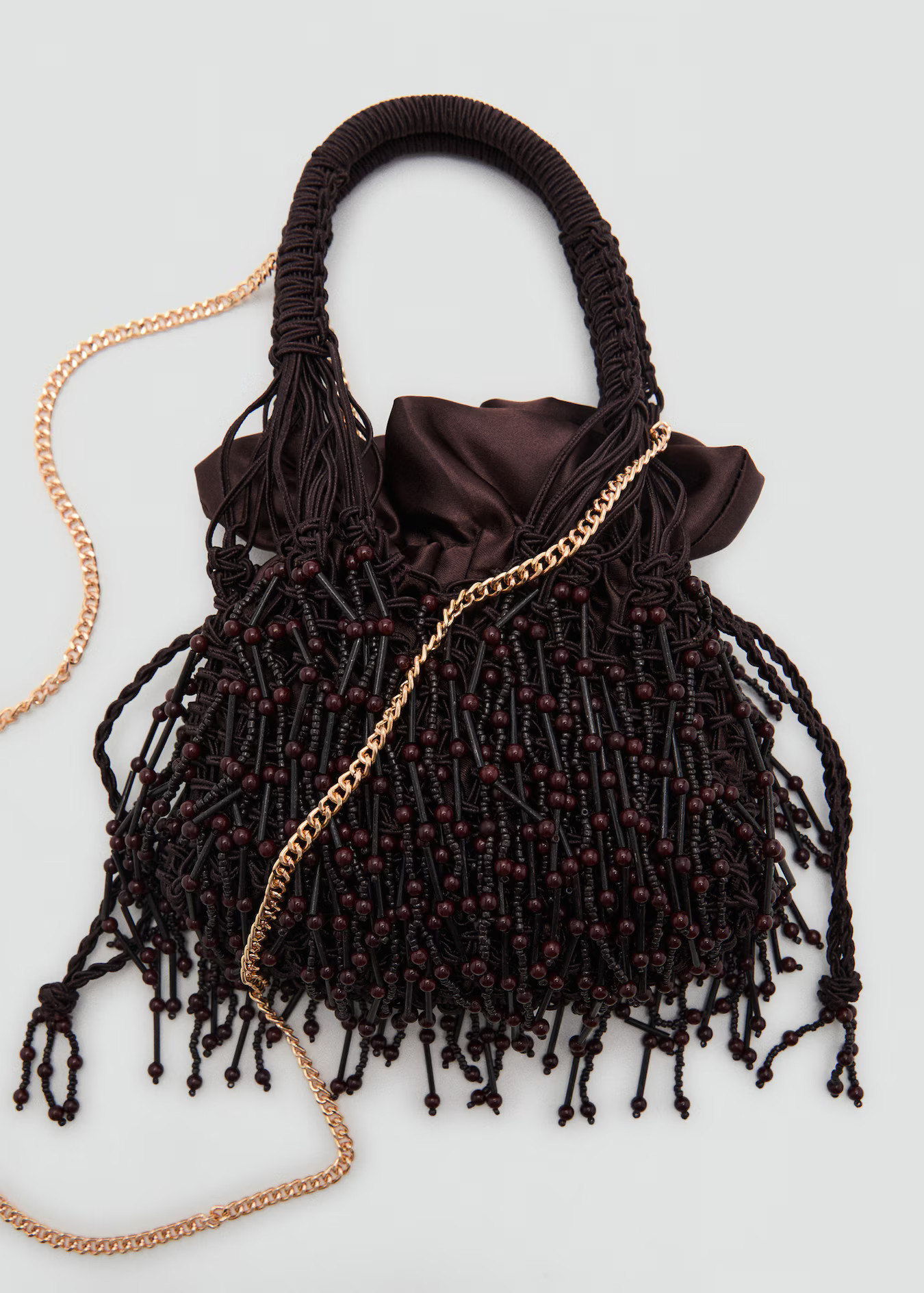 Beaded handbag - Women | MANGO United Kingdom | MANGO (UK)