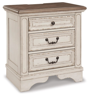 Realyn 27" 3 Drawer Charging Nightstand | Ashley Homestore