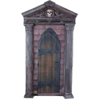 6.7 ft. Life-Size Motion-Sensor Mausoleum Animatronic Halloween Prop by Tekky | The Home Depot