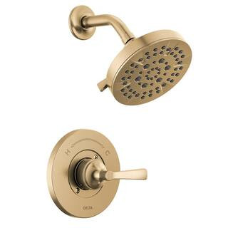 DeltaFaryn Single-Handle 5-Spray Shower Faucet in Champagne Bronze (Valve Included)(55)Questions ... | The Home Depot