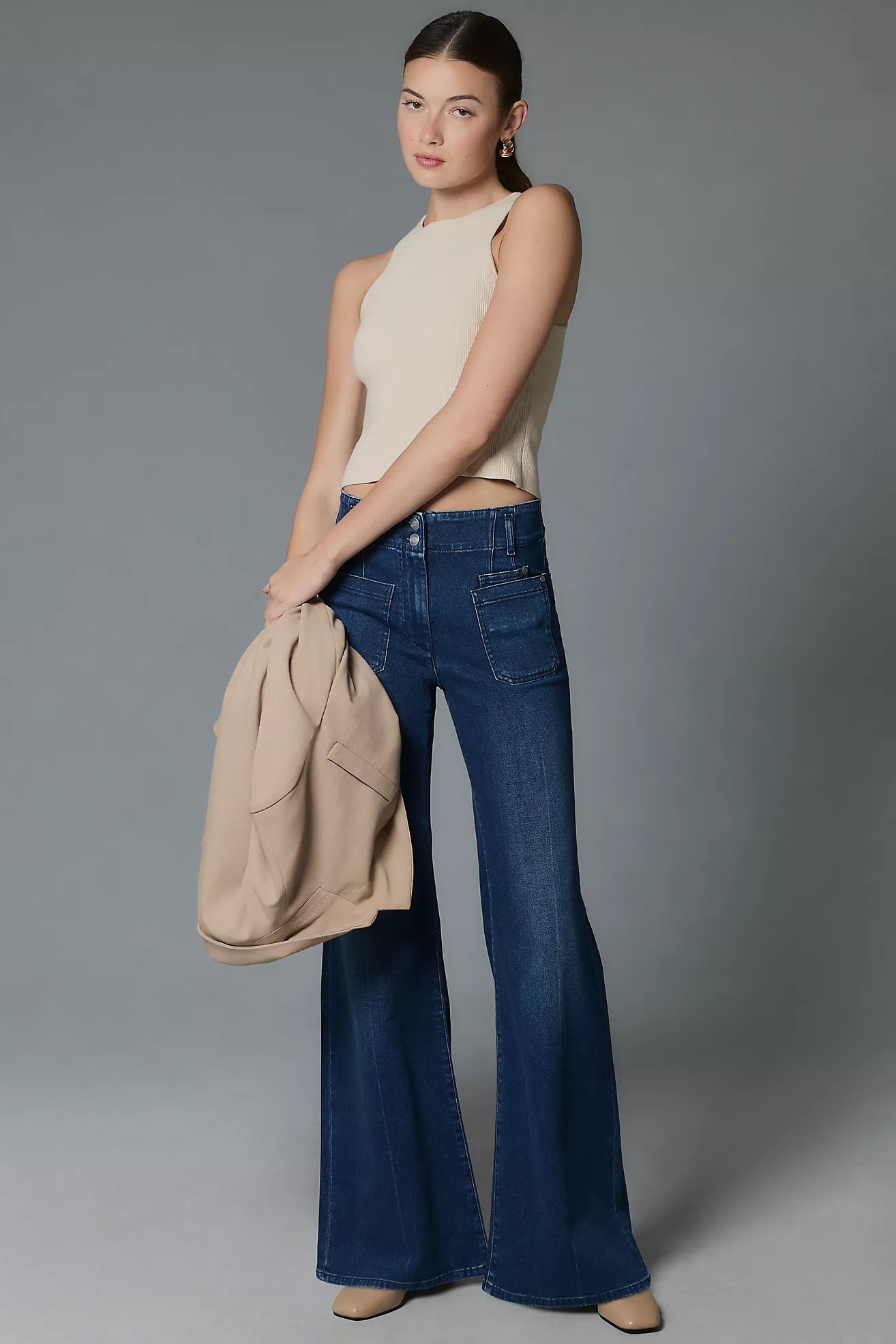 Maeve Junie High-Rise Wide-Leg Jeans | Anthropologie (US)