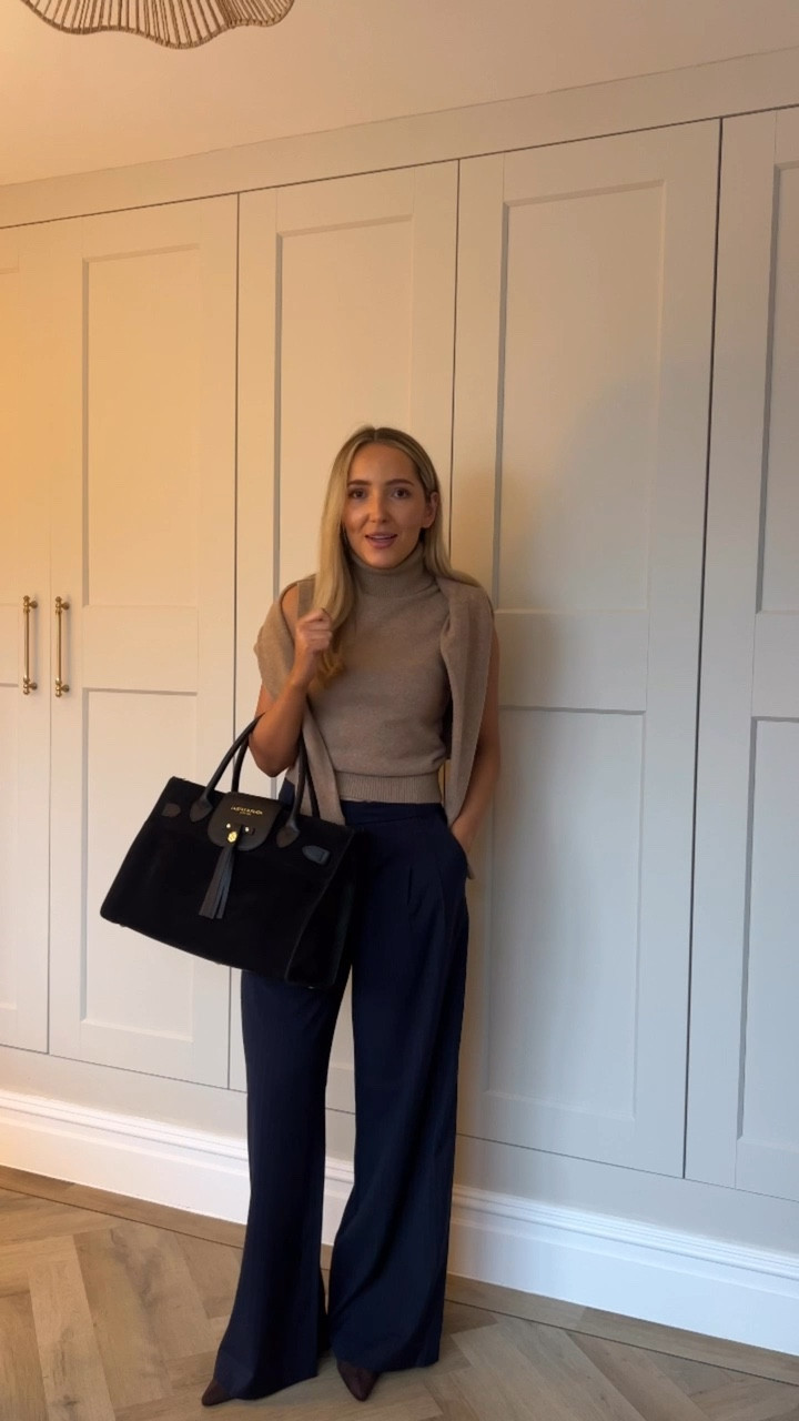 Pack with me for my work trip 👩🏼‍💻 with the most versatile spring transitional pieces you need in your workwear wardrobe! I wear size XS in the sleeveless jumper and cardigan and a size 8 on the trousers ❤️

#LTKworkwear #LTKspring #LTKeurope