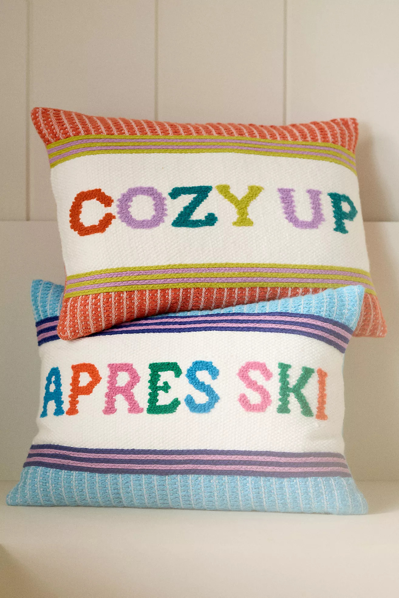 Alden Embroidered Cotton Pillow | Anthropologie (US)