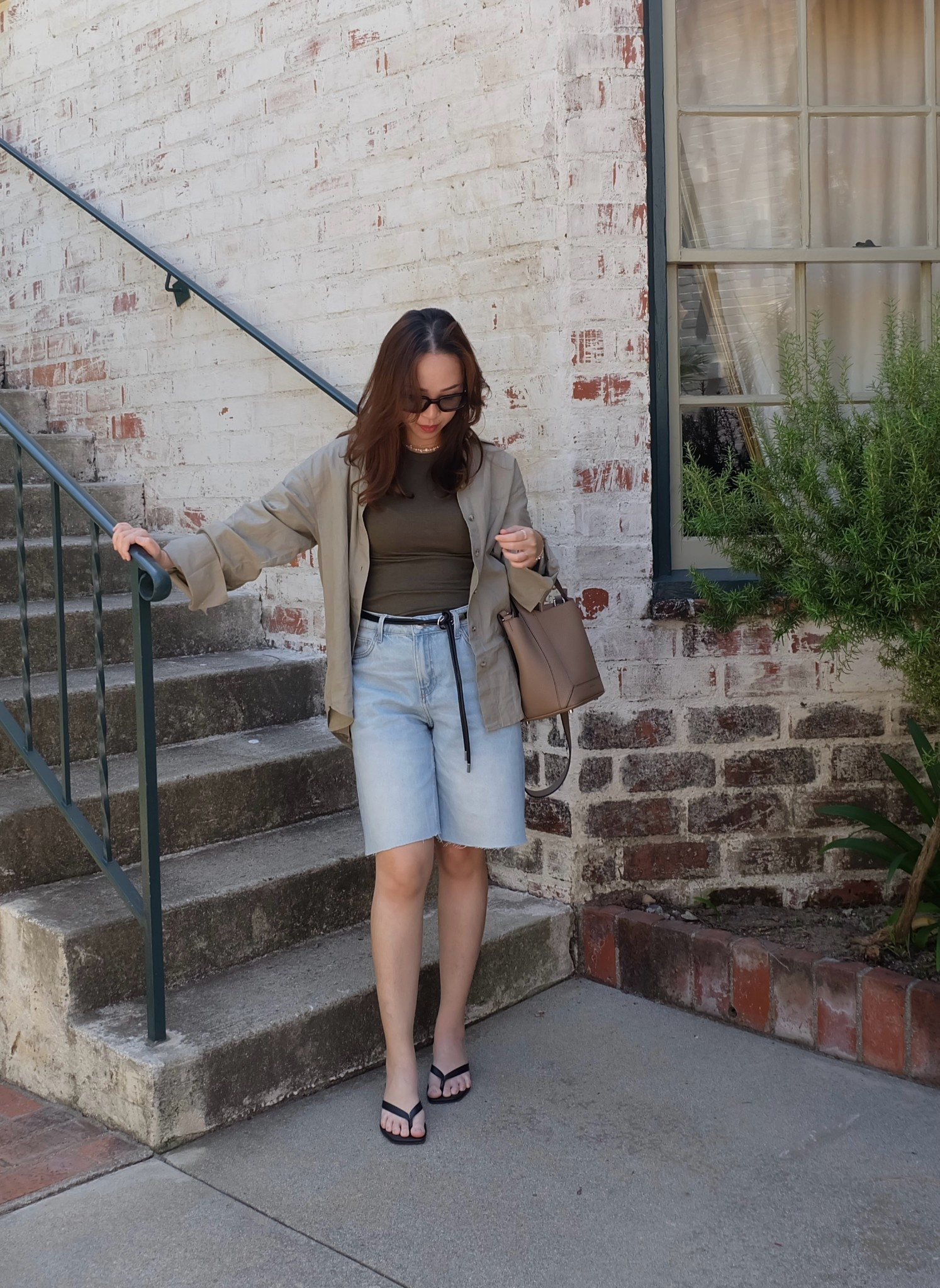 Easy Summer style with Bermuda jean short, tank and linen shirt

#LTKSaleAlert #LTKPetite #LTKSeasonal