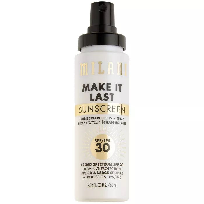 Milani Make It Last Sunscreen Setting Spray SPF 30 - Clear - 2.02 fl oz | Target