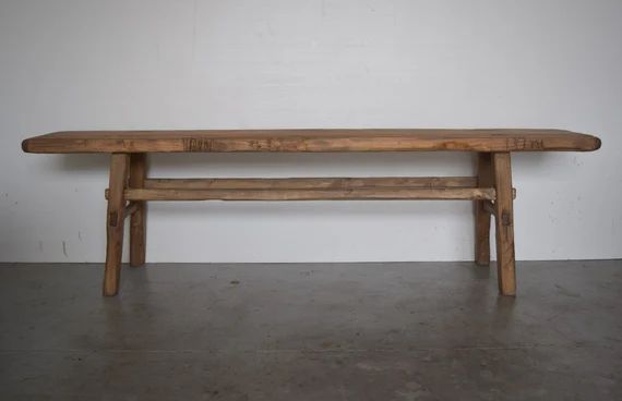 Oversized Vintage-inspired Wooden Bench 71 L - Etsy | Etsy (US)