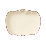 Better Homes & Gardens 10" x 13" Cream Figural Pumpkin Stoneware Baking Dish | Walmart (US)