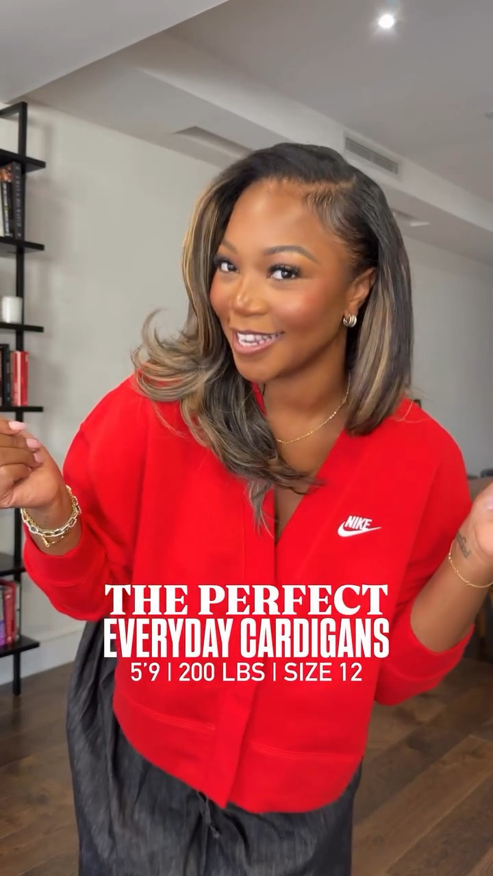 5’9 200 lbs Wearing a XL in all cardigans except the white! Wearing a large 😍💋 and XL in pants!!

#LTKootd #LTKTall #LTKMidsize