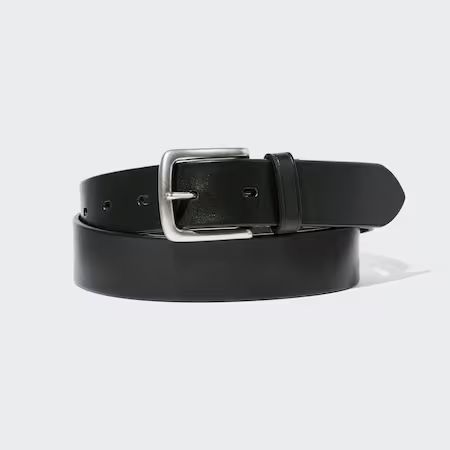 Italian Leather Stitched Belt | UNIQLO (UK)