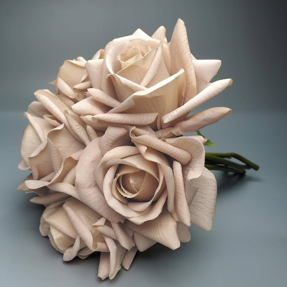 Artificial flower real touch roses feel and look realistic fake roses with stems, suitable for gi... | Amazon (US)