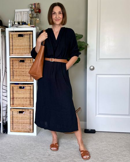 Old Navy gaze textured dress - 100% cotton and easy to wear as a beach cover up or belted to dress it up a bit more.
I am 5’ 7” and got my usual size small and prefer the tall version of this dress.
Bag is Madewell, belt and sandals are Amazon, belt fits tts, sandals fit narrow, I went up 1/2 size


#LTKOver40 #LTKFindsUnder50 #LTKWorkwear