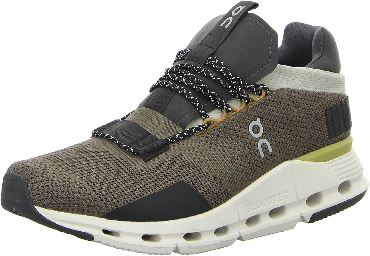 Amazon.com | On Men's Cloudnova Sneakers, Ivy | Eclipse, Green, 9 Medium US | Road Running | Amazon (US)