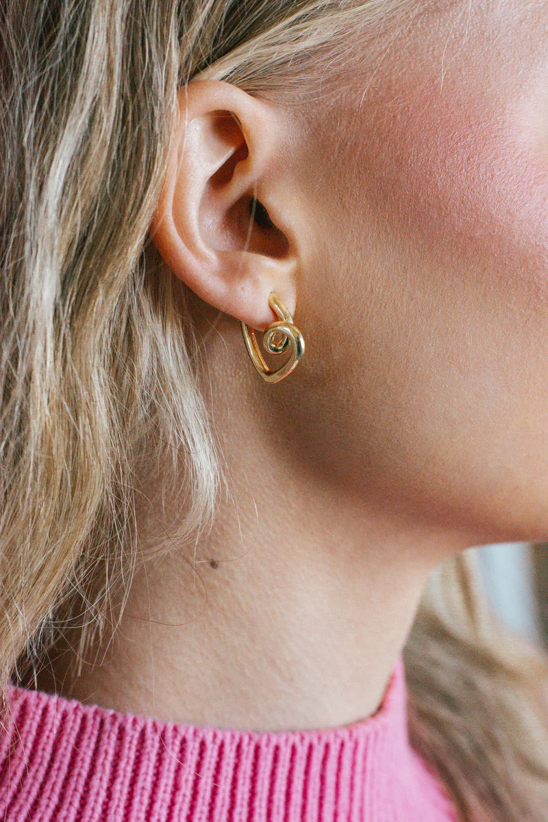 Undying Love Heart Design Earring | Apricot Lane Boutique