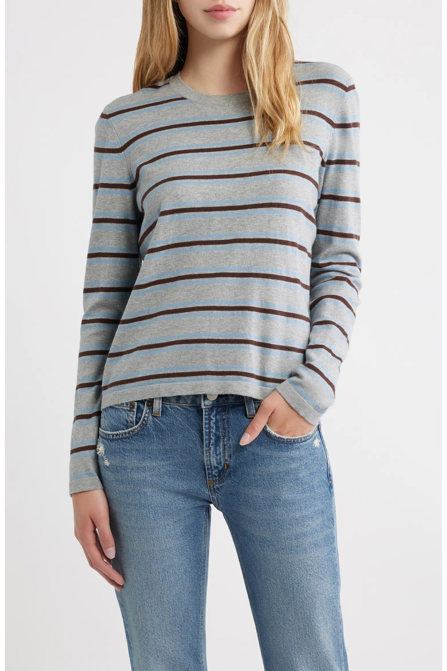 Rails Davie Stripe Cotton & Cashmere Sweater (Women) | Nordstrom | Nordstrom