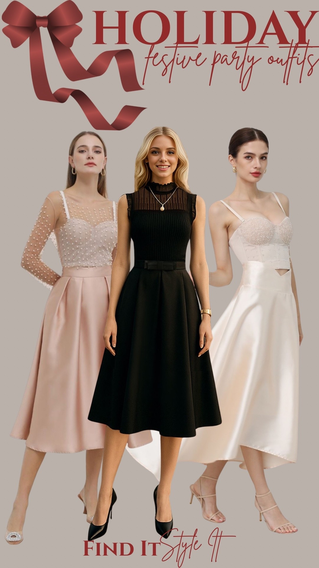 Christmas party outfits that can also be worn on a date night or as a wedding guest outfit

#LTKholiday #LTKwedding #LTKpartywear