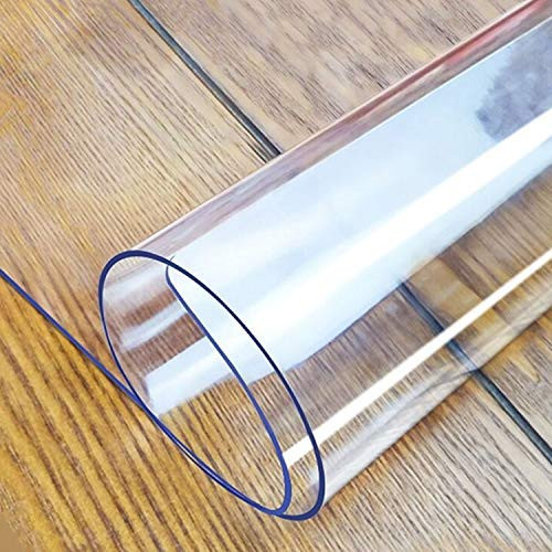LovePads Clear Table Cover Protector, 54 x 120 Inch 2mm Thick Plastic Table Cover, Table Protector for Dining Room Table, Waterproof Dresser Cover Top for Kitchen, Coffee, Writing Desk | Amazon (US)