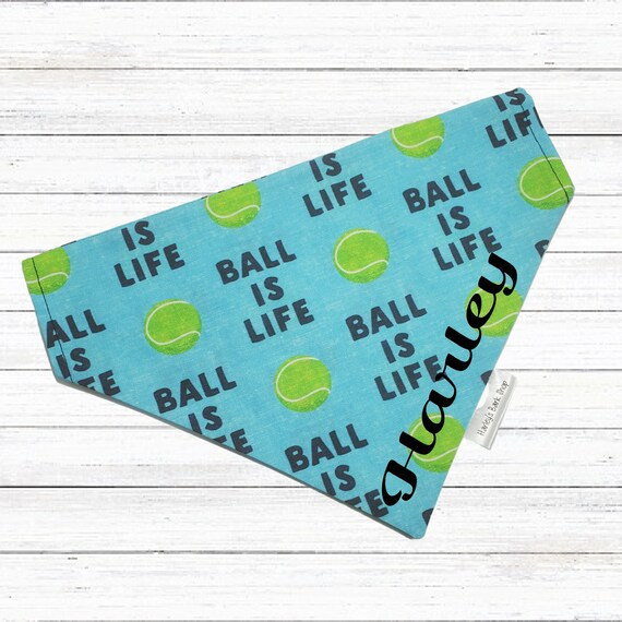 Ball Is Life Personalized Dog Bandana Personalized Dog | Etsy | Etsy (US)