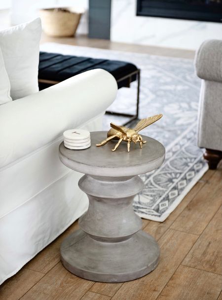 I love these little side tables because they’re easy to move around and are great to see your drinks on or even sit in front of you to eat your meal on! This one is really beautiful with the concrete looking finish! My living room rug is also machine washable and completely stain resistant! We spilled so many things on it and it wipes right off! Concrete furniture, modern furniture, living room furniture, pottery barn sofa, Amazon Furniture, Amazon Finds, Marvel Decor, coasters

#LTKstyletip #LTKhome #LTKsalealert