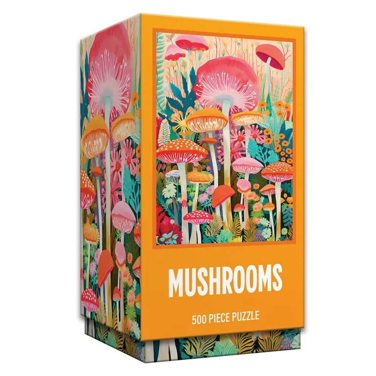 RoseArt Vertical Visions 500-Piece Mushrooms Adult Interlocking Puzzle | Walmart (US)