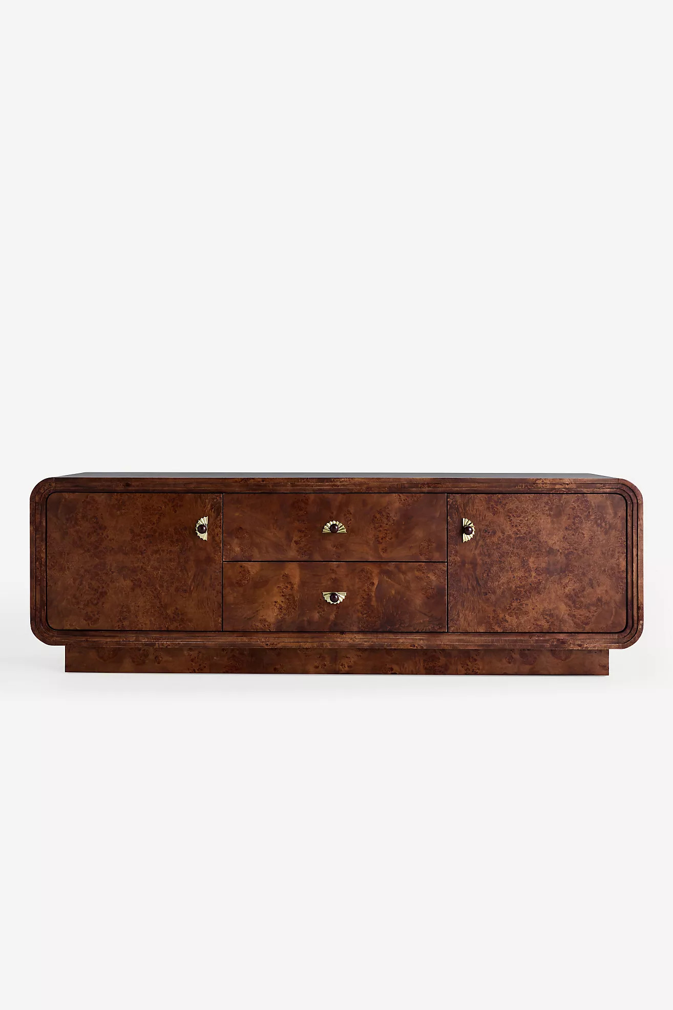 Betti 76" Burl Wood Media Console | Anthropologie (US)