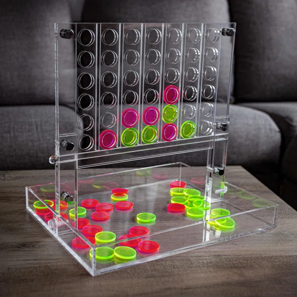 Trademark Games 4 Player Acrylic Four In A Row Set & Reviews | Wayfair | Wayfair North America