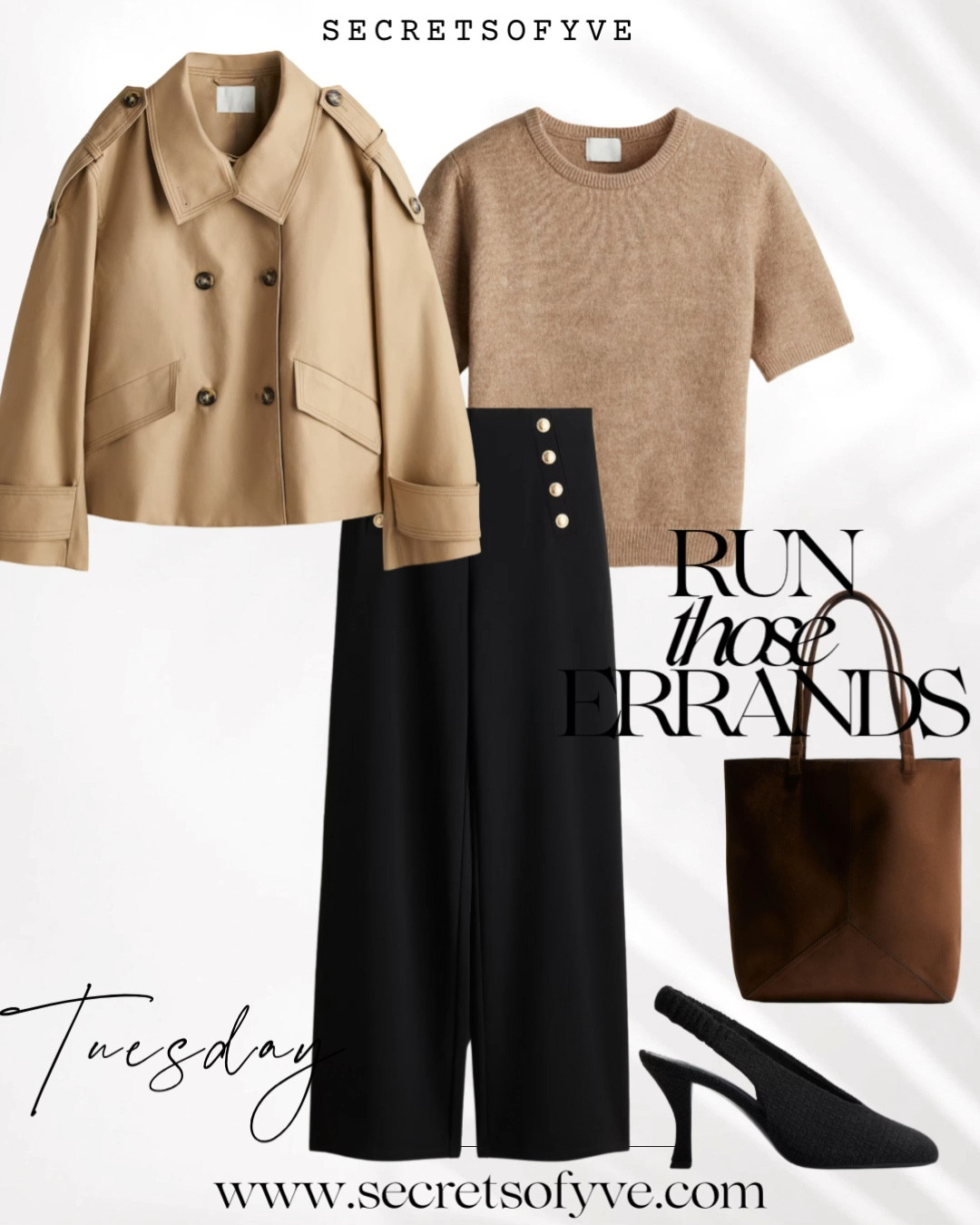 Secretsofyve: run your errands capsule wardrobe! 
#Secretsofyve #ltkgiftguide
Always humbled & thankful to have you here.. New posts daily at 3pm &4:15pm EST. @h&m
CEO: PATESI Global & PATESIfoundation.org
 @secretsofyve : where beautiful meets practical, comfy meets style, affordable meets glam with a splash of splurge every now and then. I do LOVE a good sale and combining codes! #ltkstyletip #ltksalealert #ltkfamily #ltku #ltkfindsunder100 #ltkfindsunder50 #ltkover40 #ltkpetite #ltkplussize #ltkshoecrush #ltkactive #ltkfitness #ltkmidsize #ltktravel #ltkparties #ltkitbag #ltkbump secretsofyve 

#LTKWatchNow #LTKWorkwear #LTKSeasonal