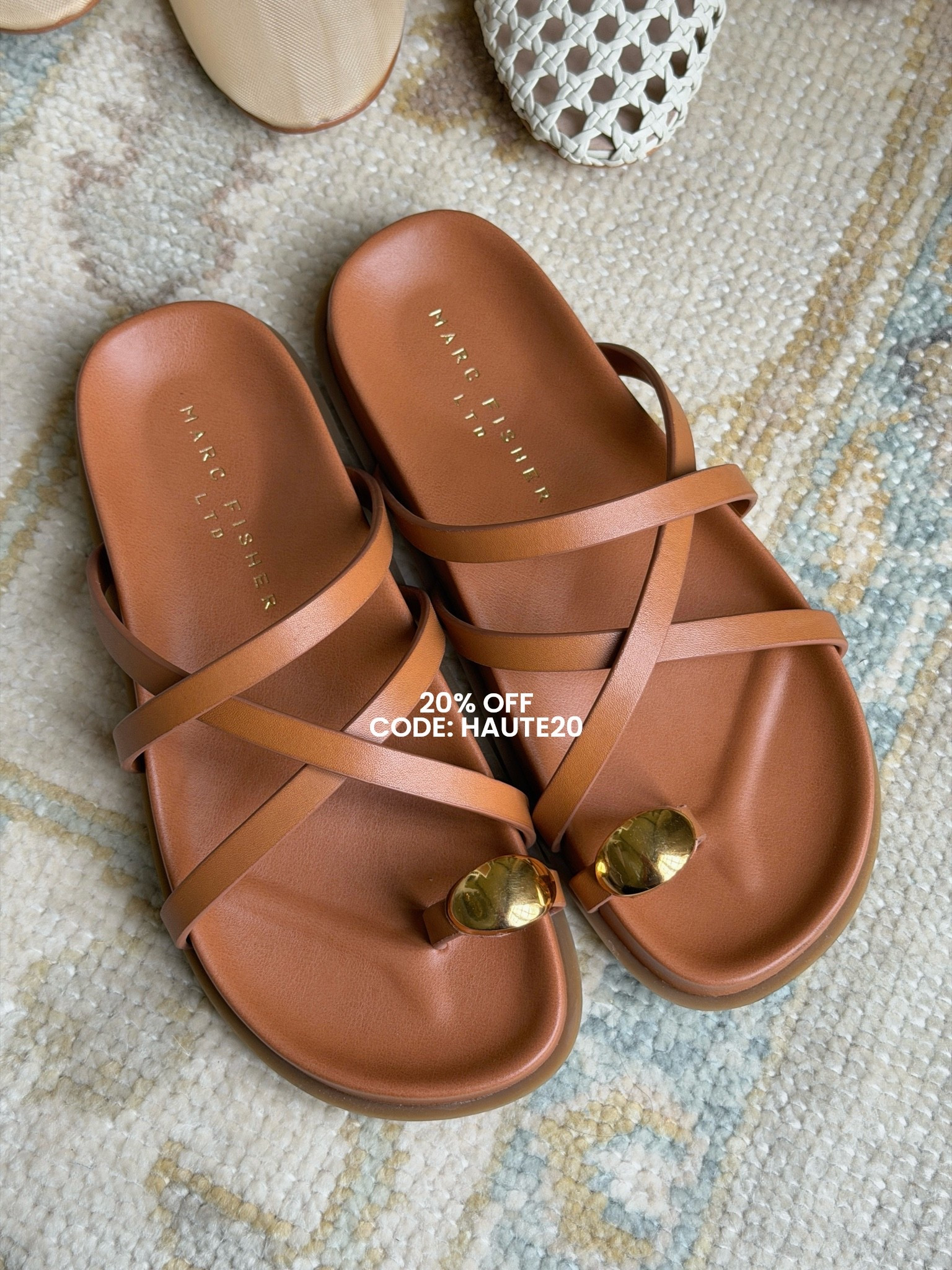 Take 20% OFF one of my favorite sandals with code HAUTE20 on Marc Fisher!

They are so comfy I wear them all the time.

#marcfisher #salealert #sandals #summershoes #summeroutfits

#LTKSaleAlert #LTKSeasonal