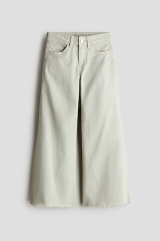 H & M - Wide-Leg Twill Pants - Green | H&M (US + CA)