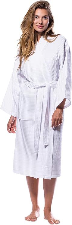 Turquaz Robes For Women Lightweight Unisex Waffle Kimono Bathrobe       Send to LogieInstantly ad... | Amazon (US)