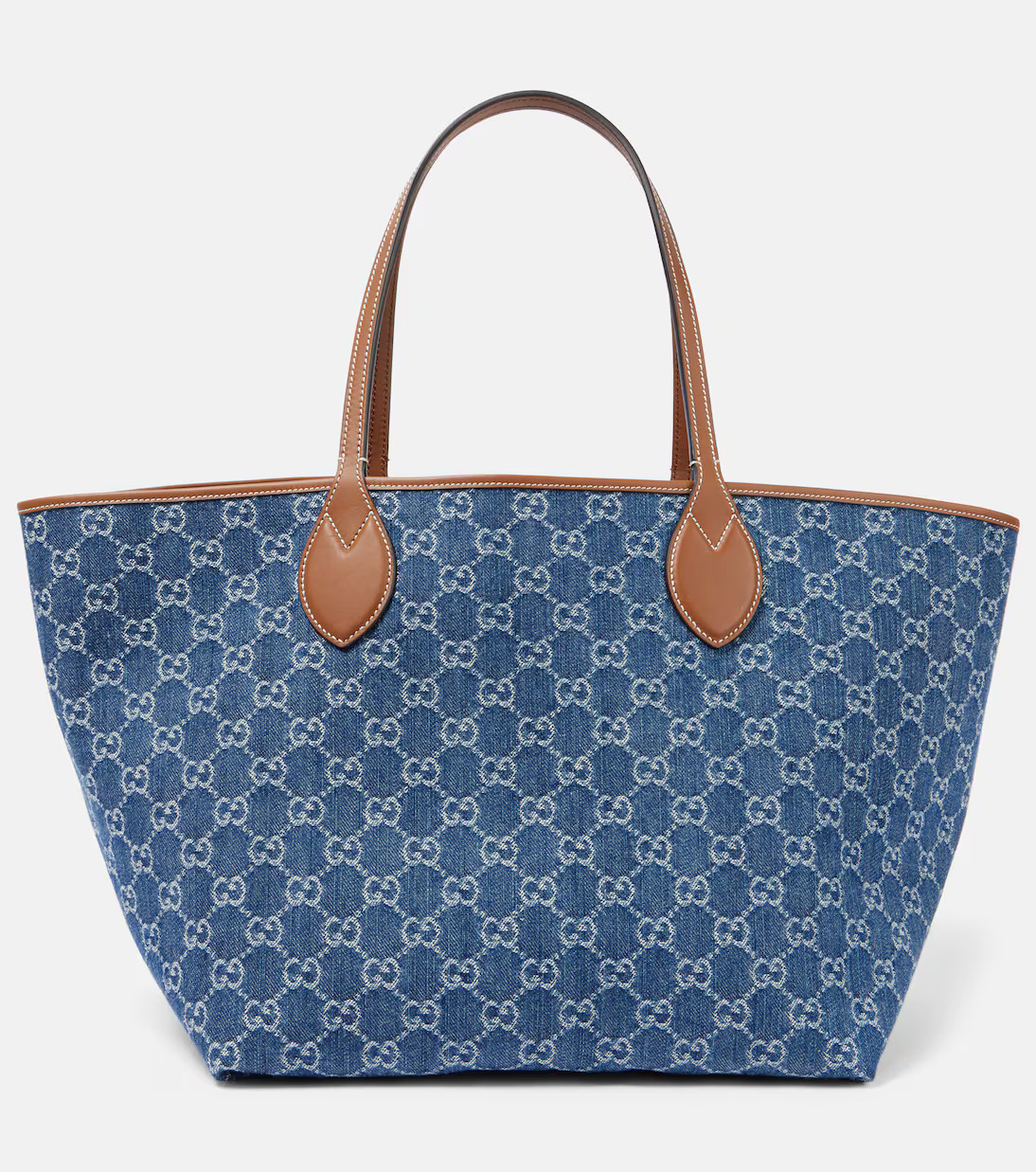 Gucci Totissima GG Medium denim tote bag | Mytheresa (UK)