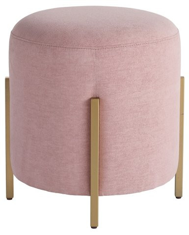Love Joy Pouf, Soft Gold Metal | One Kings Lane