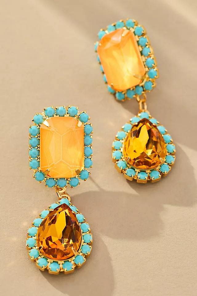Jewel Drop Neon Earrings | Anthropologie (US)