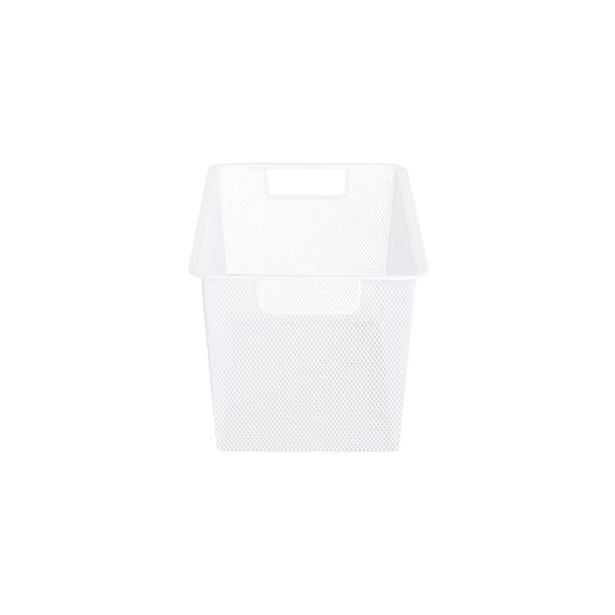 Elfa 10" X-Narrow Mesh 2-Runner Drawer White | The Container Store