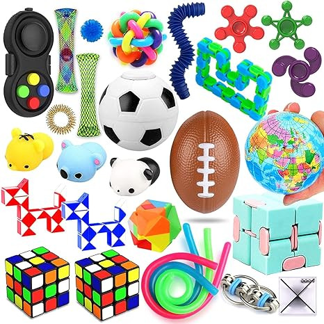 28 Pack Sensory Toys Set, Relieves Stress and Anxiety Fidget Toy for Children Adults, Special Toy... | Amazon (US)