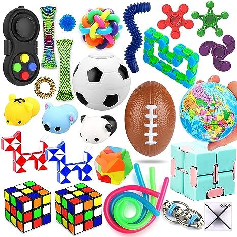 28 Pack Sensory Toys Set, Relieves Stress and Anxiety Fidget Toy for Children Adults, Special Toy... | Amazon (US)