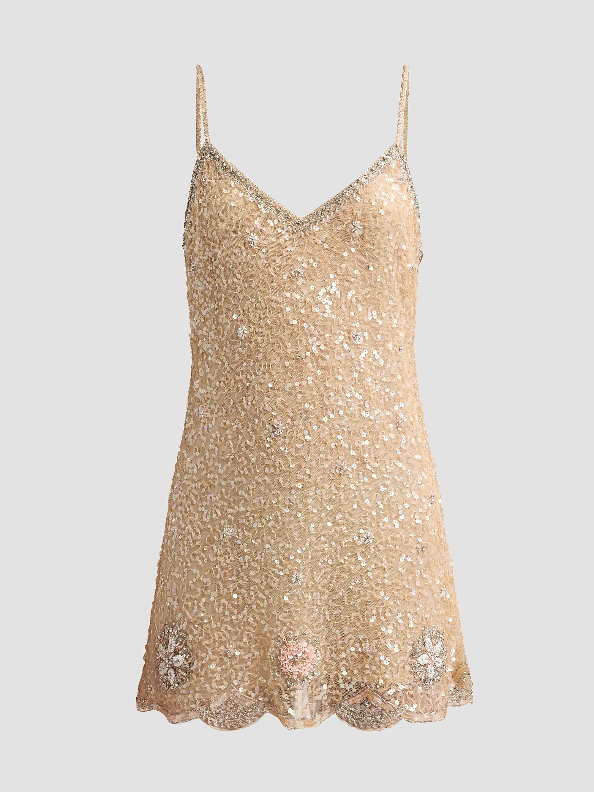 LoveShackFancy Lyrica Embellished Mini Dress | Saks Fifth Avenue | Saks Fifth Avenue