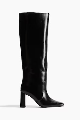Knee-high boots - Black - Ladies | H&M GB | H&M (UK, MY, IN, SG, PH, TW, HK)