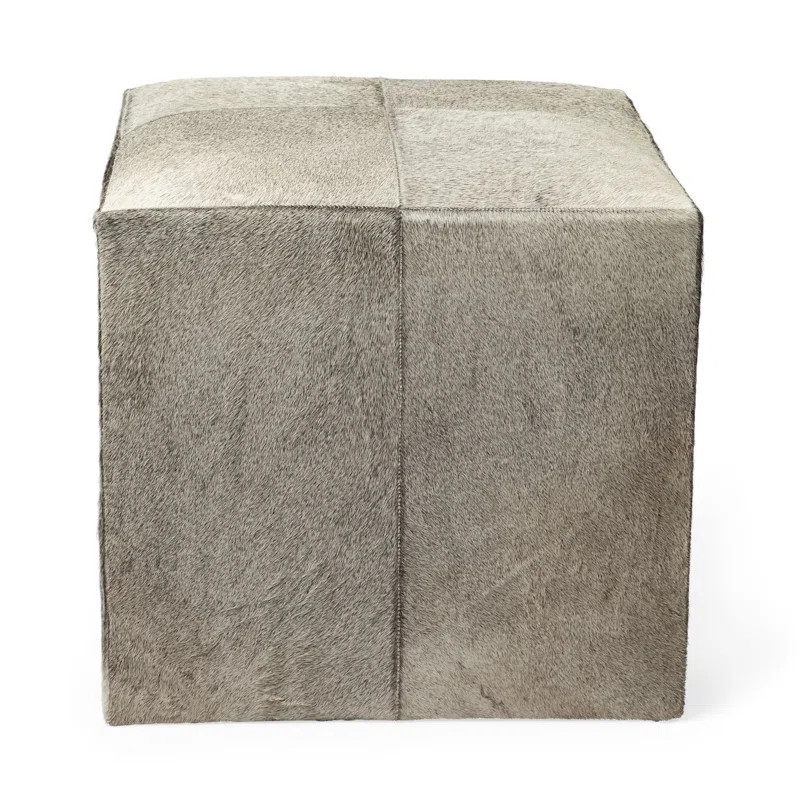 Foundry Select Vennie Genuine Leather Square Cube Ottoman | Wayfair | Wayfair North America