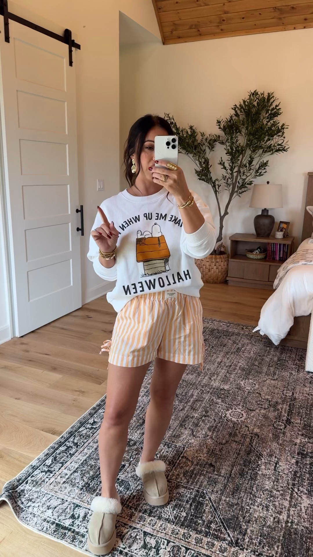 How cute are these shorts and sweatshirt from American Eagle! Honestly, I’ll be wearing this out at some point but for right now I’m lounging in it with my cozy UGGs 😂 judge me

#LTKdayinmylife #LTKgrwm #LTKmomlife