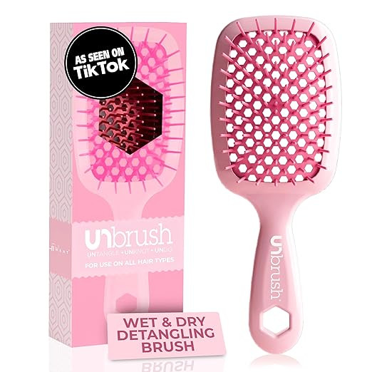 FHI Heat UNbrush Detangling Brush for Pain-Free Brushing on All Wet or Dry Hair Types — Durable... | Amazon (US)