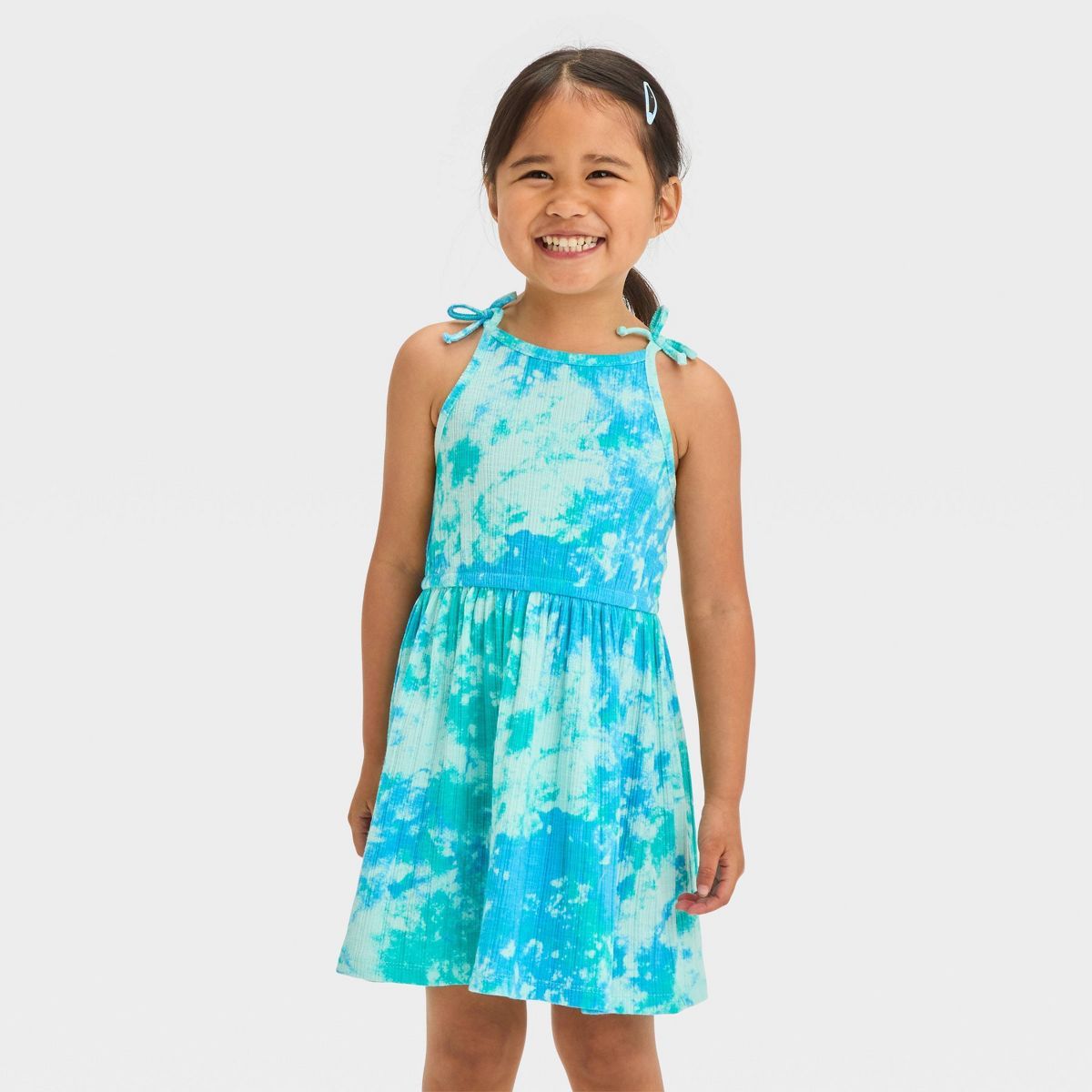 Toddler Girls' Tie Dye Dress - Cat & Jack™ Blue | Target