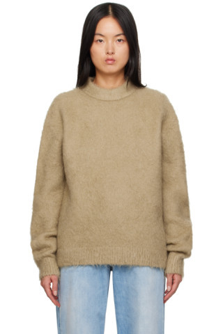 Beige Crewneck Sweater | SSENSE