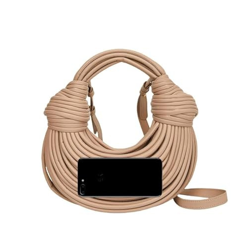 Hand Bread Women's Clutch Top Handle Satchel Shoulder Crossbody Creative Noodles Purses Underarm Bag Handbag (Apricot) | Amazon (US)