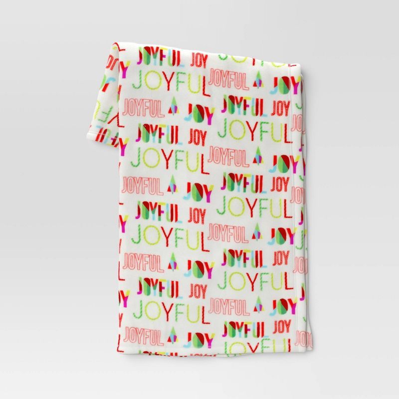 Joyful Printed Plush Throw Blanket - Wondershop™ | Target