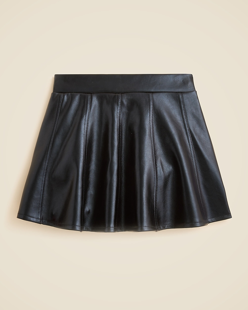 Girls' picture day skirt in faux leather | J. Crew US
