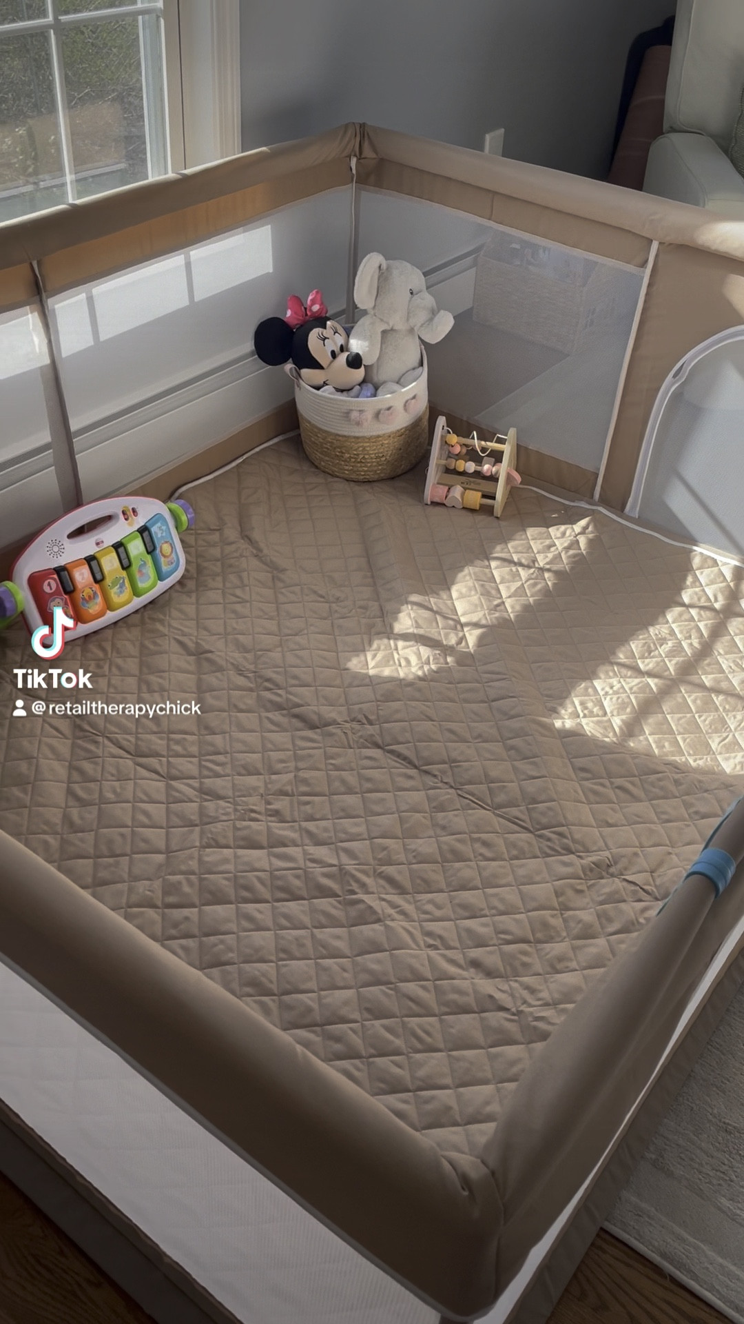 A playpen is so necessary when your little one starts to crawl. 

This playpen even comes with a quilted mat & pull up handles! 


#babymusthave
#babyplayroom
#playroom
#playpen
#babytoy 

#LTKbaby #LTKfamily #LTKkids