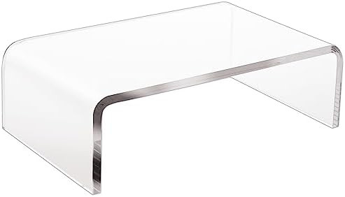 Clear Acrylic Monitor Stand for Computer Monitor and Laptop, Lucite Acrylic Monitor Stand for PC,... | Amazon (US)