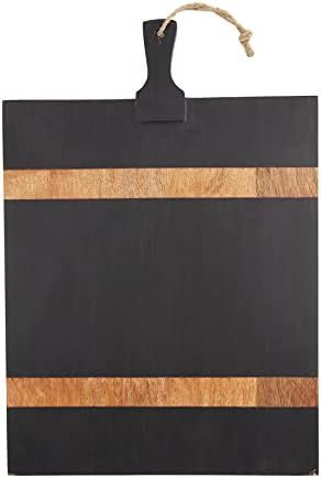 Mud Pie Wooden Square Board, Black, 23 1/4" x 16 3/4" | Amazon (US)