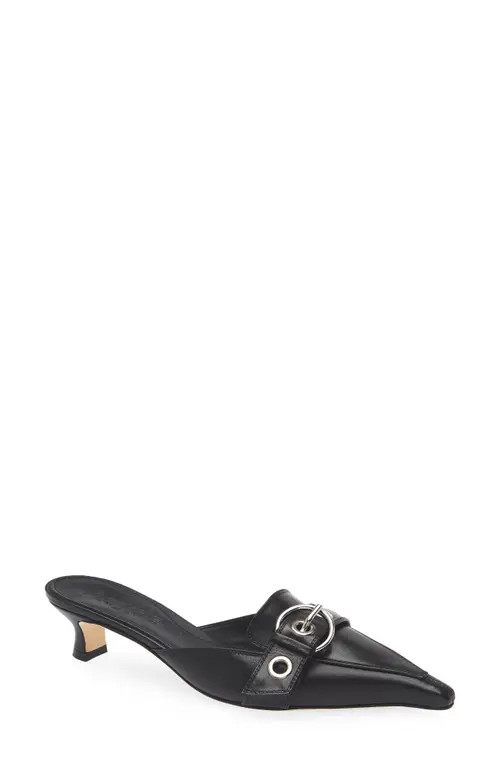 aeyde Danielle Grosgrain Pointed Toe Mule in Black at Nordstrom, Size 7Us | Nordstrom