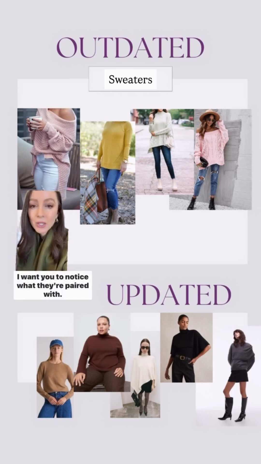 Updated sweater selection below!